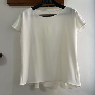 プラステ(PLST)の【美品】PLST ストレッチダブルクロスブラウス(シャツ/ブラウス(半袖/袖なし))