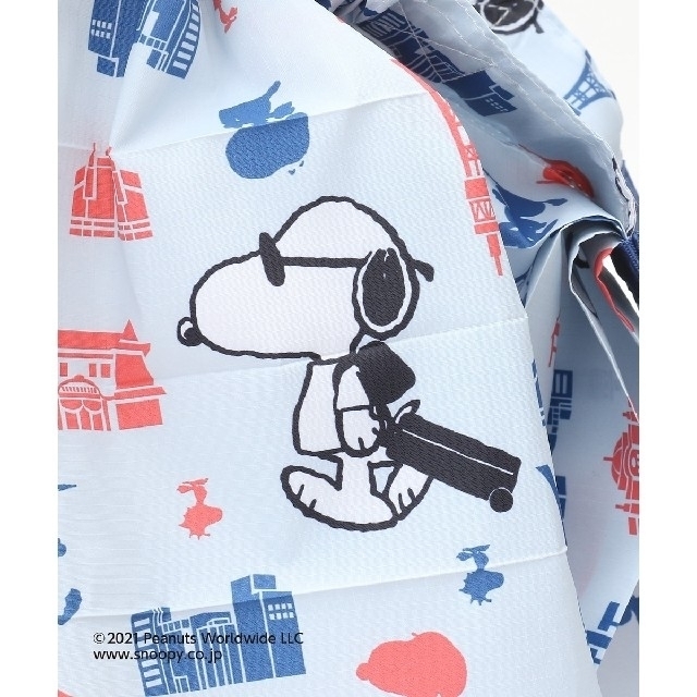 SNOOPY(スヌーピー)の【新品】アフターヌーンティー＊スヌーピー＊シュパット／水色／エコバッグ 買い物袋 レディースのバッグ(エコバッグ)の商品写真