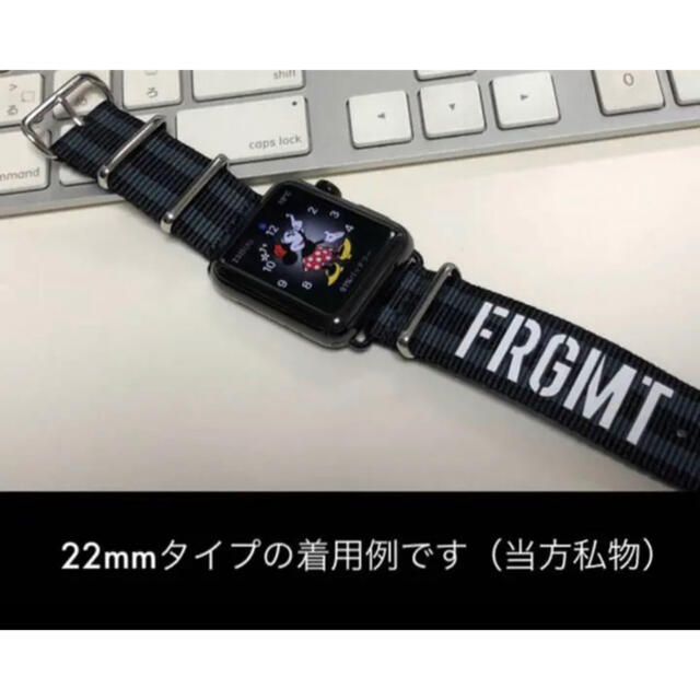 AppleWatch/NATOベルト/20mm/限定/フラグメント/ブラック/黒 - その他