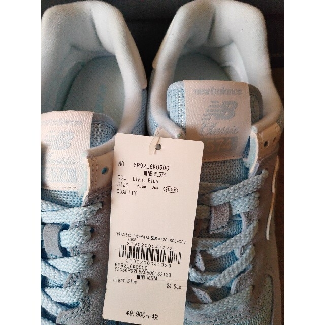 New Balance(ニューバランス)のGreen Parks New Balance WL574 ライトブルー レディースの靴/シューズ(スニーカー)の商品写真