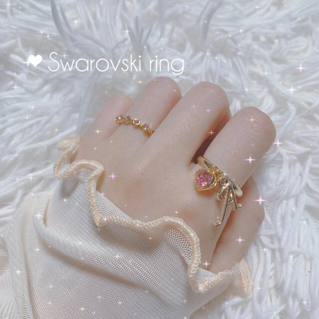 ♥Swarovski ring ハンドメイドのアクセサリー(リング)の商品写真