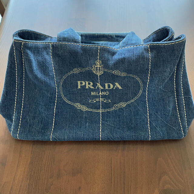 バッグプラダ　PRADA トートバッグ　カナパ　ジーンズ