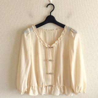 ジルスチュアート(JILLSTUART)のジルスチュアート♡美品♡ミニリボンシャツ(シャツ/ブラウス(長袖/七分))