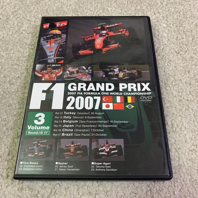 F1グランプリ　2007　VOL．3　Rd．12～Rd．17 DVD