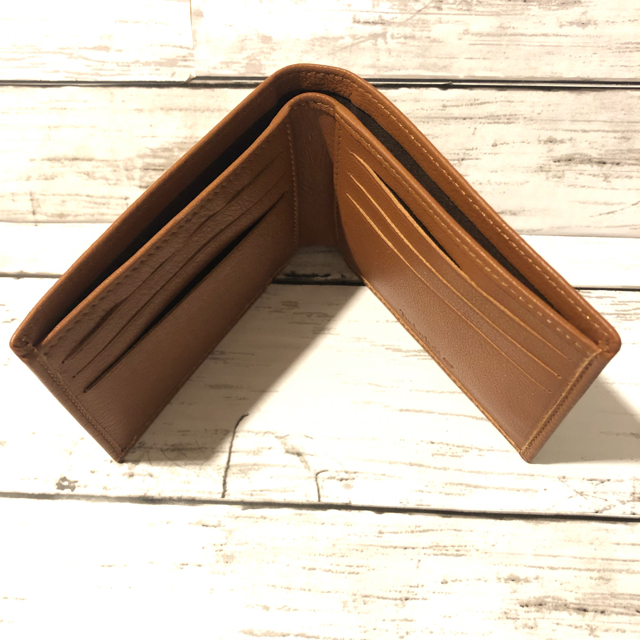 Timberland(ティンバーランド)の新品 ティンバーランド Timberland 二つ折り財布 レザー 茶 ブラウン メンズのファッション小物(折り財布)の商品写真