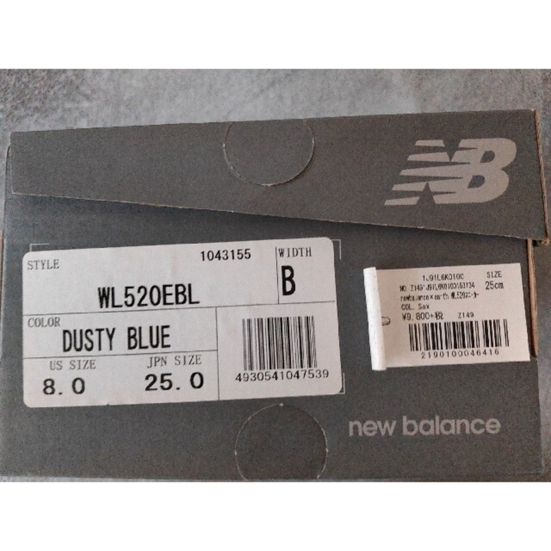 earth music & ecology(アースミュージックアンドエコロジー)のアース newbalance×earth WL520スニーカー サックスブルー レディースの靴/シューズ(スニーカー)の商品写真