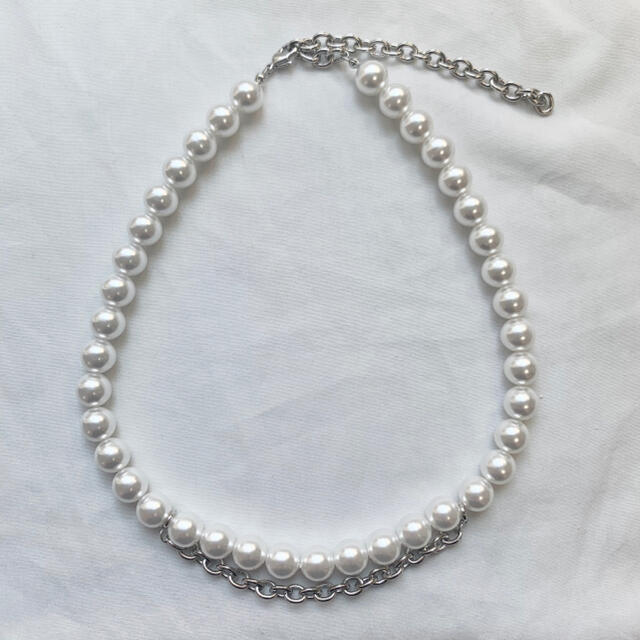 JOHN LAWRENCE SULLIVAN(ジョンローレンスサリバン)のchangeable pearl necklace 2way chain メンズのアクセサリー(ネックレス)の商品写真