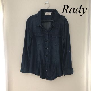 レディー(Rady)のRadyレディデニムシャツMサイズ美品(シャツ/ブラウス(長袖/七分))