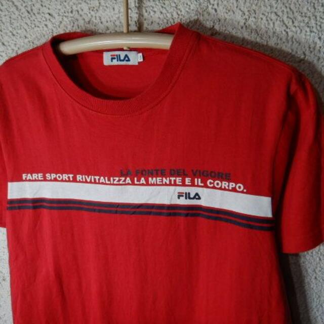 FILA(フィラ)のo2660　FILA　半袖　ボーダー　プリント　デザイン　tシャツ メンズのトップス(Tシャツ/カットソー(半袖/袖なし))の商品写真