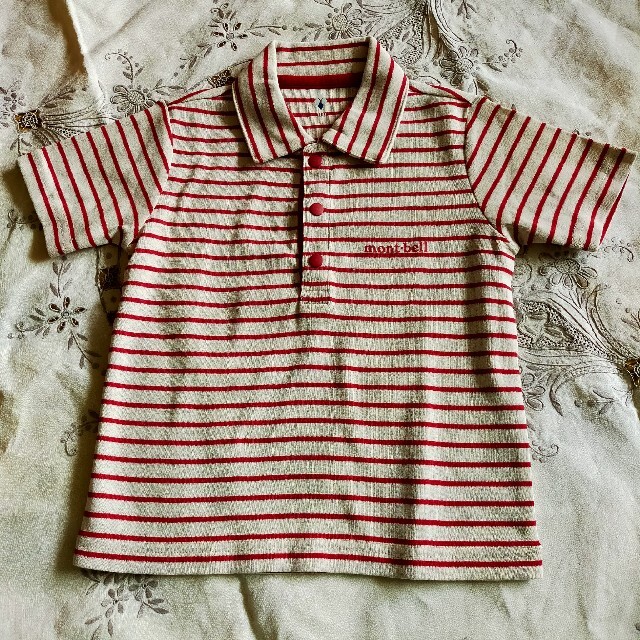 mont bell(モンベル)のMont-bell ポロシャツ　100cm（未着用) キッズ/ベビー/マタニティのキッズ服女の子用(90cm~)(Tシャツ/カットソー)の商品写真