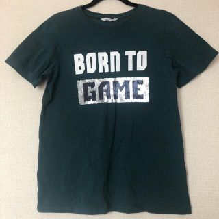 エイチアンドエム(H&M)のH&M  スパンコールTシャツ  サイズ170(Tシャツ/カットソー)