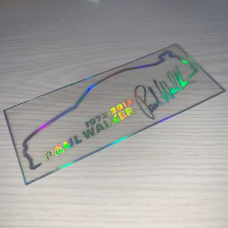 1973-2013 PAUL WALKER レーザーホログラム sticker(ステッカー)