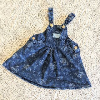 オシュコシュ(OshKosh)のVINTAGE OSHKOSH 花柄 ジャンパースカート 24m(ワンピース)