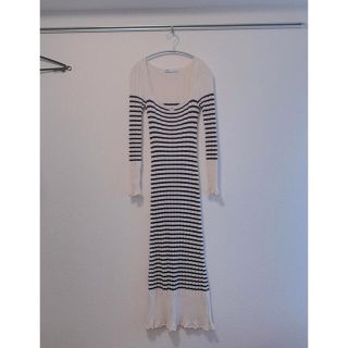 ザラ(ZARA)のZARA ワンピース　ニットワンピース　ボーダーワンピース(ロングワンピース/マキシワンピース)