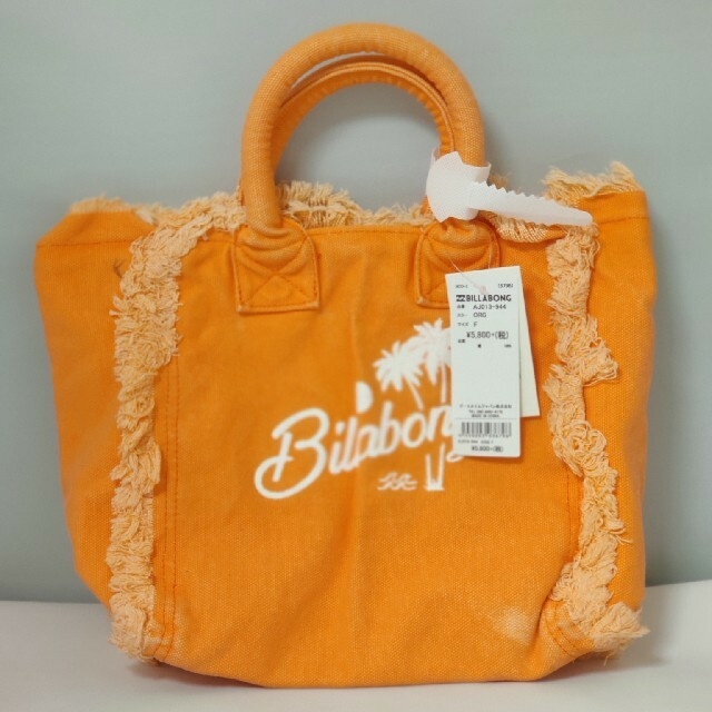 billabong(ビラボン)のBILLABONG(ビラボン) トートバッグ (キャンバス)オレンジ レディースのバッグ(トートバッグ)の商品写真