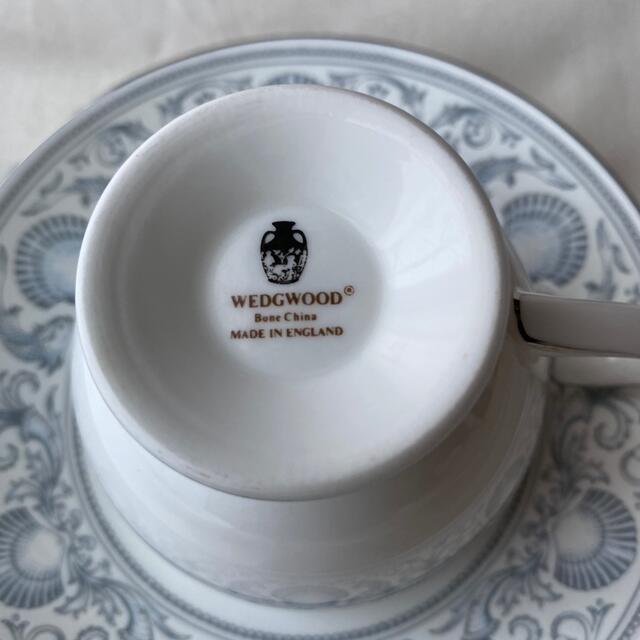 WEDGWOOD(ウェッジウッド)のウェッジウッド WEDGWOOD ドルフィンホワイト カップ＆ソーサー インテリア/住まい/日用品のキッチン/食器(食器)の商品写真