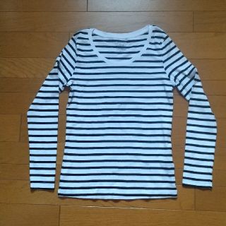 ジーユー(GU)のGU  長袖ボーダークルーネックTシャツ(Tシャツ(長袖/七分))