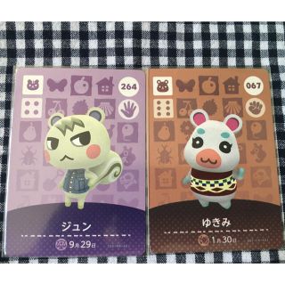 ニンテンドウ(任天堂)のamiiboカード どうぶつの森 ジュン ゆきみ セット(カード)