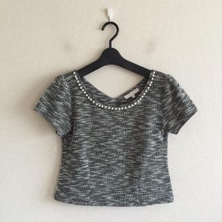 プロポーションボディドレッシング(PROPORTION BODY DRESSING)のプロポーション♡パールカットソー(カットソー(半袖/袖なし))