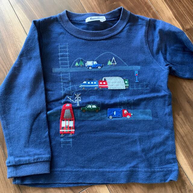 familiar(ファミリア)のfamiliar ロンT 車　100サイズ キッズ/ベビー/マタニティのキッズ服男の子用(90cm~)(Tシャツ/カットソー)の商品写真