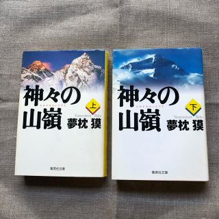 シュウエイシャ(集英社)の神々の山嶺（いただき）上・下セット(文学/小説)