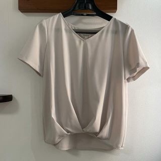 プラステ(PLST)の【美品】PLST ポリエステル半袖ブラウス(シャツ/ブラウス(半袖/袖なし))