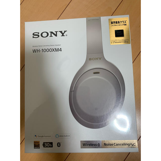 SONY ソニー ヘッドホン WH-1000XM4 プラチナシルバー　新品スマホ/家電/カメラ