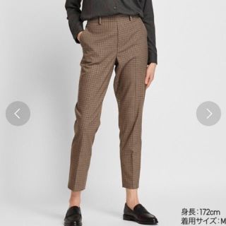 ユニクロ(UNIQLO)のEZYチェックアンクルパンツ(カジュアルパンツ)