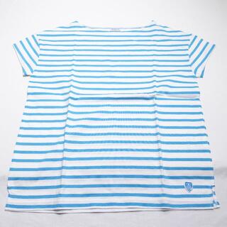 オーシバル(ORCIVAL)のORCIVAL　シャツ　マリンブルー/ボーダー(Tシャツ(半袖/袖なし))