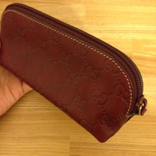 グッチ(Gucci)の【未使用】グッチッシマ ボルドー ポーチ(ポーチ)