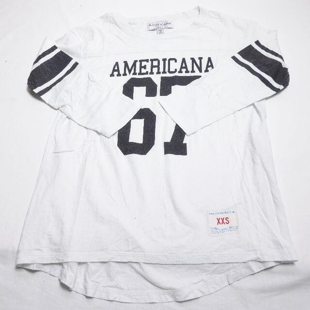 AMERICANA(アメリカーナ)のAMERICANA　Tシャツ　ホワイト レディースのトップス(Tシャツ(長袖/七分))の商品写真