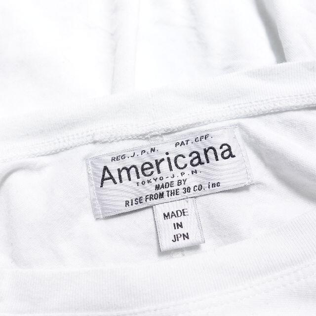AMERICANA(アメリカーナ)のAMERICANA　Tシャツ　ホワイト レディースのトップス(Tシャツ(長袖/七分))の商品写真