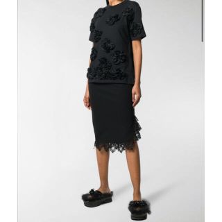 ロンハーマン(Ron Herman)のSimone Rocha  Lace hem pencil skirt 極美品(ひざ丈スカート)