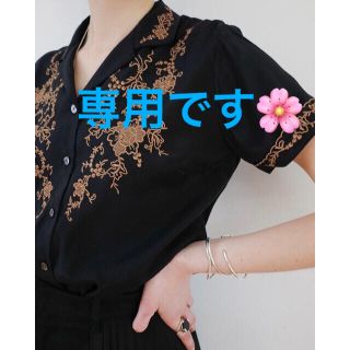 アメリヴィンテージ(Ameri VINTAGE)のCLANE CLASSIC EMBROIDERY SHIRT size2 シャツ(シャツ/ブラウス(半袖/袖なし))