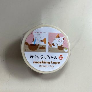 みたらしちゃん　マスキングテープ　ねこ(テープ/マスキングテープ)