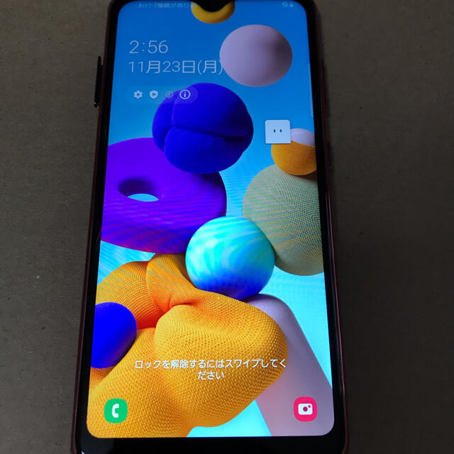 Galaxy(ギャラクシー)のGalaxy A21 SC-42A  レッド　docomo  simロック解除 スマホ/家電/カメラのスマートフォン/携帯電話(スマートフォン本体)の商品写真