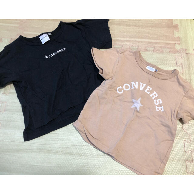CONVERSE(コンバース)のコンバース CONVERSE Tシャツ 2枚セット 100cm キッズ/ベビー/マタニティのキッズ服女の子用(90cm~)(Tシャツ/カットソー)の商品写真