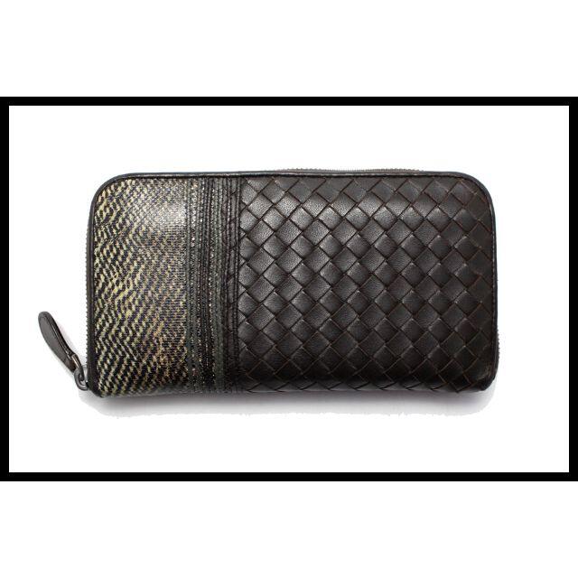 Bottega Veneta(ボッテガヴェネタ)のボッテガヴェネタ イントレチャート ラウンド 長財布■04om2230616 メンズのファッション小物(長財布)の商品写真