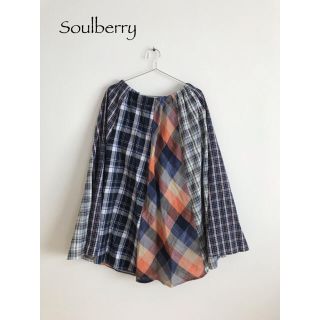 ソルベリー(Solberry)のsoulberry チェックスカート(ロングスカート)