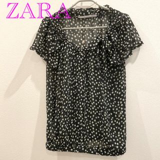 ザラ(ZARA)のZARA  シフォントップス(シャツ/ブラウス(半袖/袖なし))