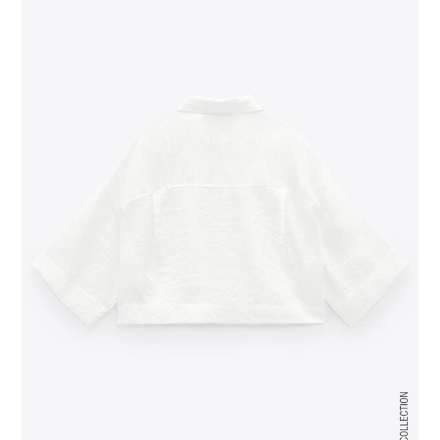 ZARA♡新品♡ショート丈♡シャツ レディースのトップス(シャツ/ブラウス(半袖/袖なし))の商品写真