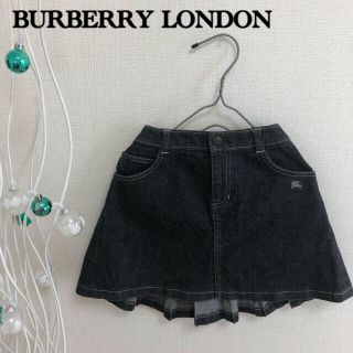 バーバリー(BURBERRY)のBURBERRY LONDON ノバチェック　デニムスカート　１４０(スカート)