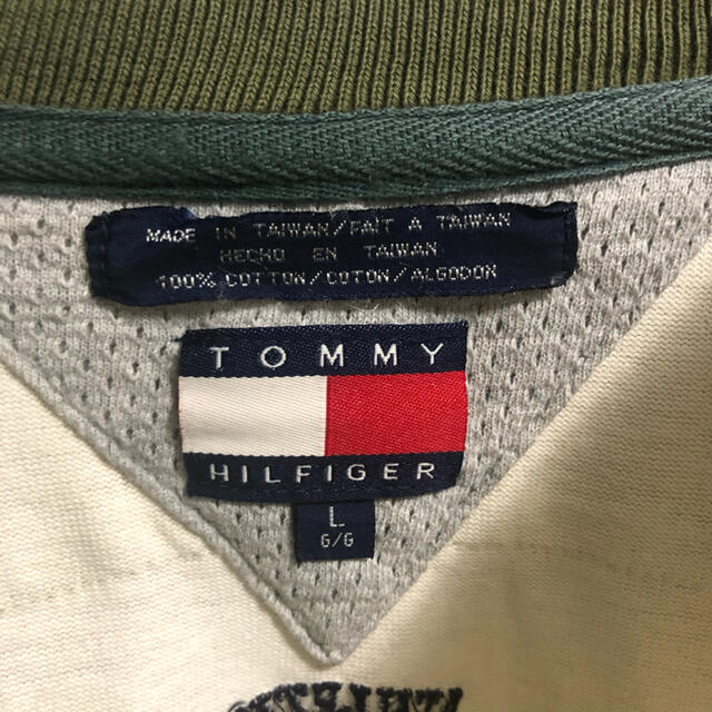 TOMMY HILFIGER(トミーヒルフィガー)の【希少】カットソー used 古着 80s 90s トミーヒルフィガー メンズのトップス(Tシャツ/カットソー(七分/長袖))の商品写真