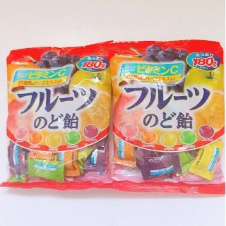 カバヤ フルーツのど飴✨たっぷり180g  ２個✨(菓子/デザート)