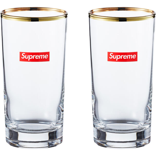 メンズ新品 Supreme Bar Glass コップ 2個セット