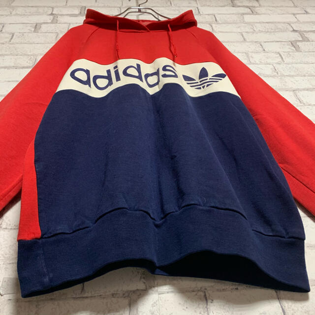 【70-80s】adidas アディダス/パーカー プルオーバー 激レア 貴重