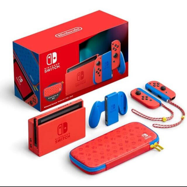 Nintendo Switch 本体 スイッチ マリオ レッド×ブルーのサムネイル