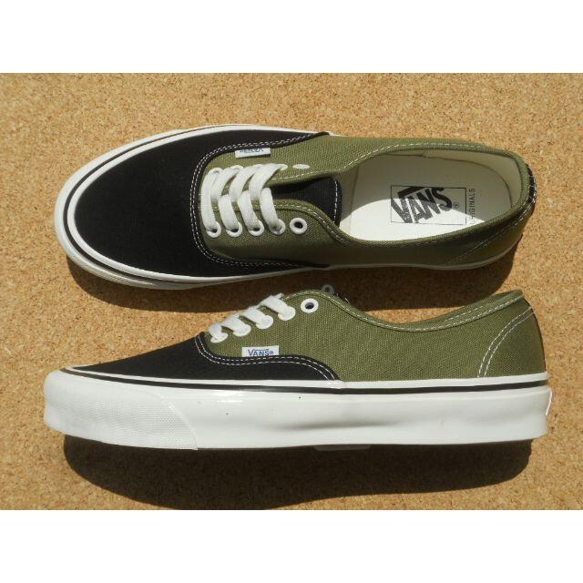 バンズ VANS OG AUTHENTIC LX 27,5cm 黒カーキUS95カラー