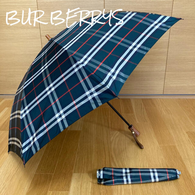 BURBERRY(バーバリー)の新品未使用 Burberrys バーバリー 折りたたみ傘 ノバチェック オリーブ レディースのファッション小物(傘)の商品写真