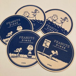 スヌーピー(SNOOPY)の再値下げ★snoopy★PEANUTS DINER★コースター(キャラクターグッズ)